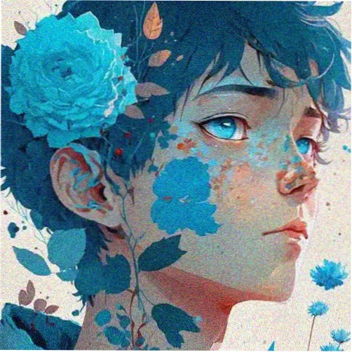 观众三千的头像插画